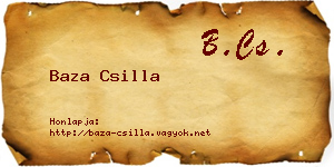 Baza Csilla névjegykártya